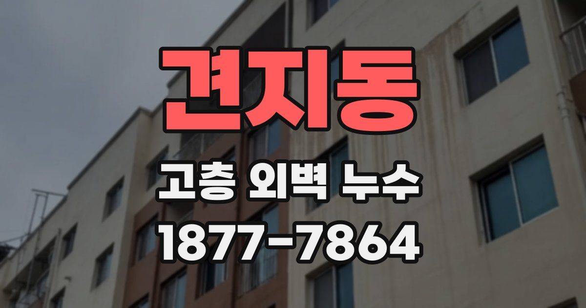 견지동 고층 외벽 누수