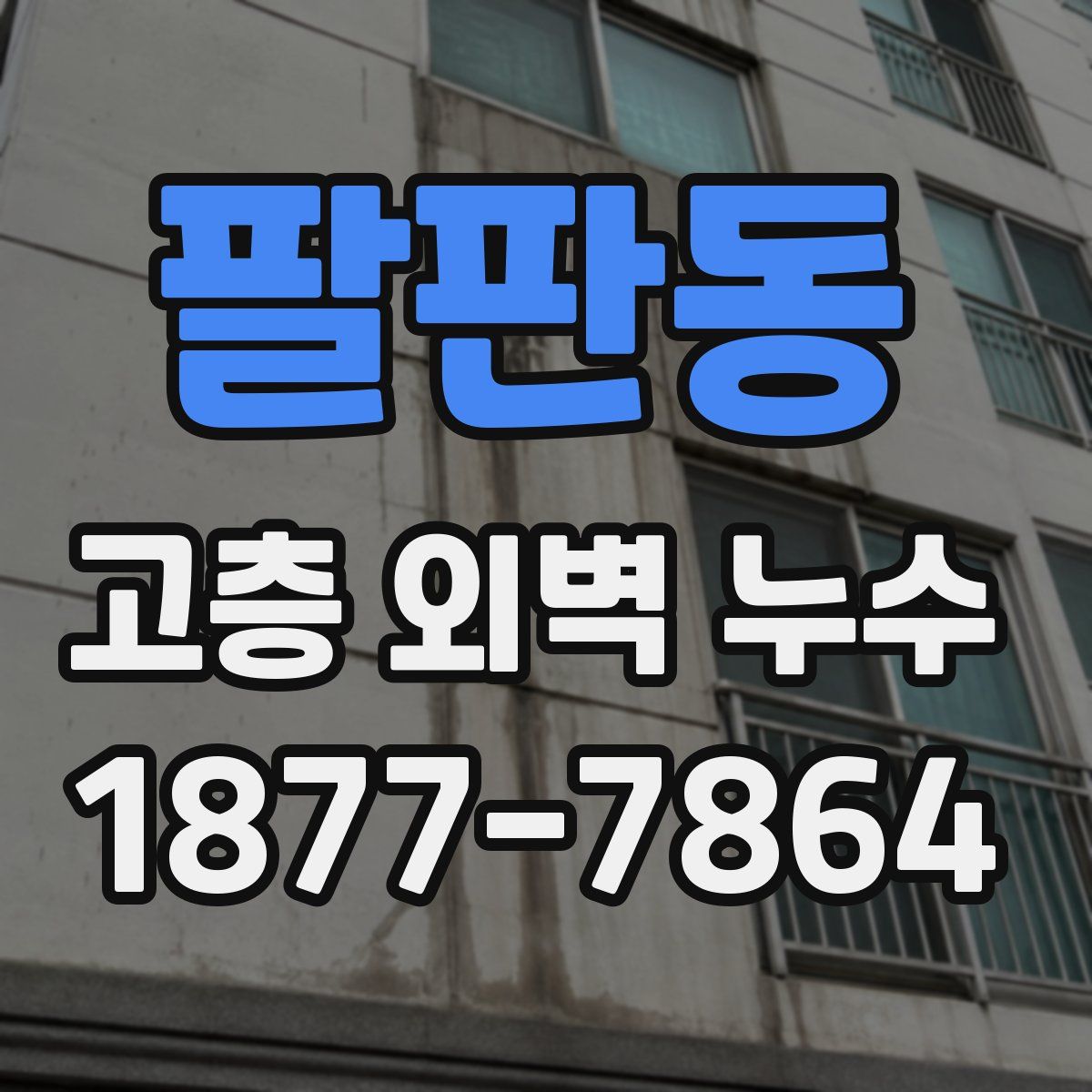팔판동 고층 외벽 누수
