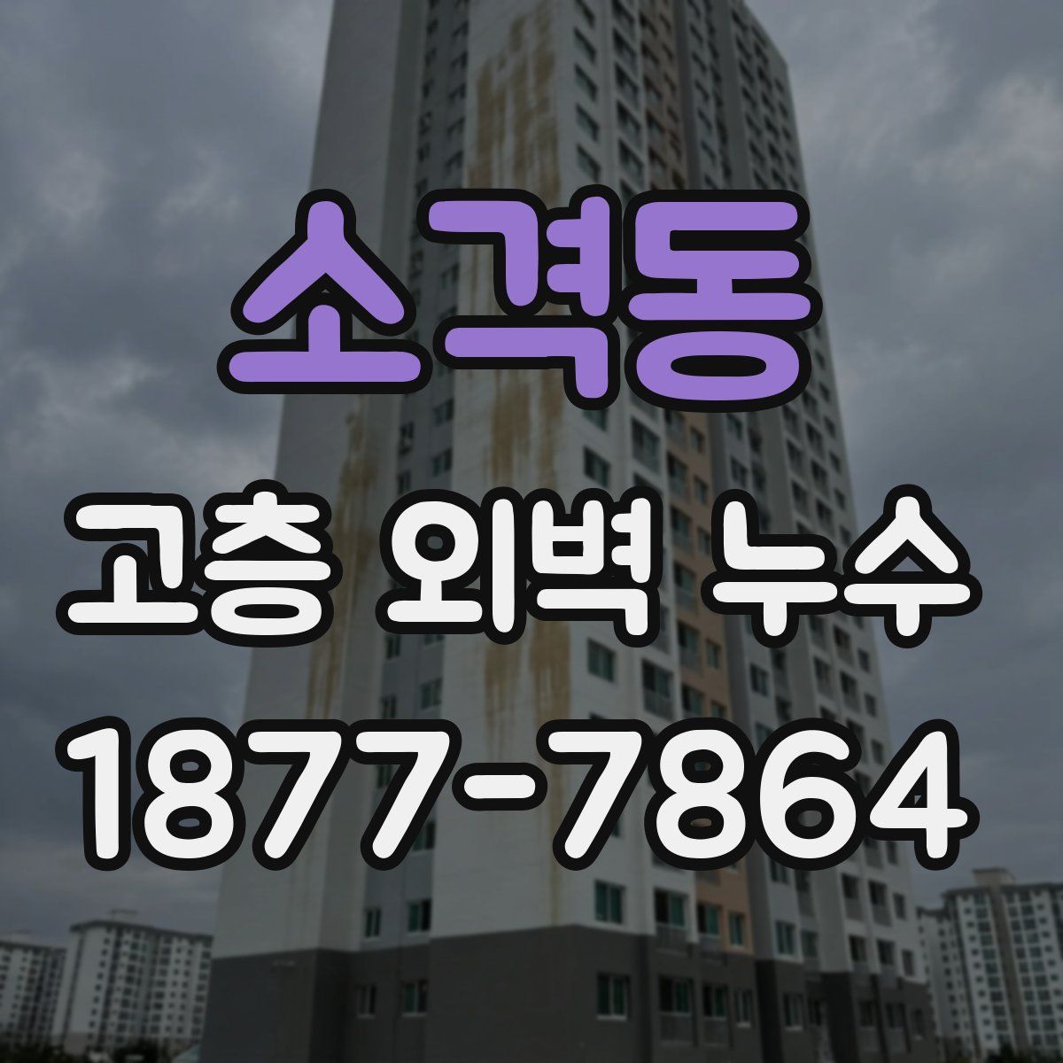 소격동 고층 외벽 누수