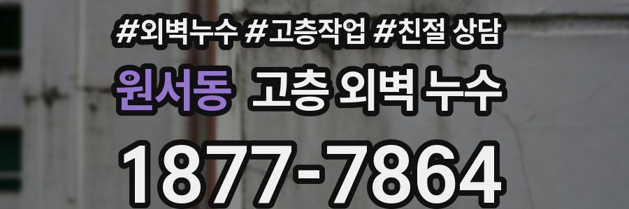 원서동 고층 외벽 누수