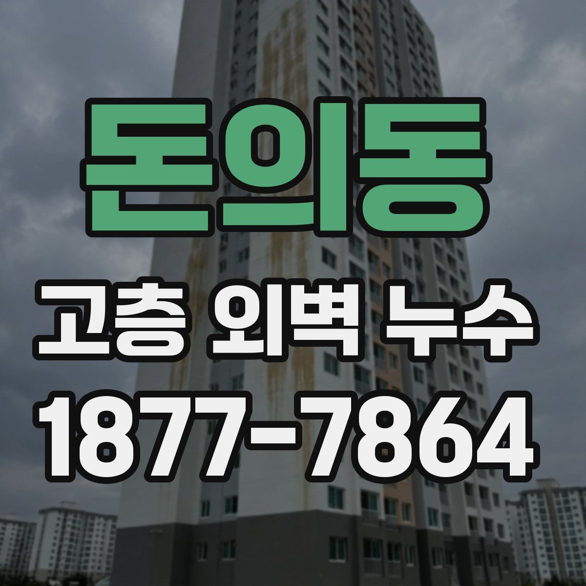 돈의동 고층 외벽 누수
