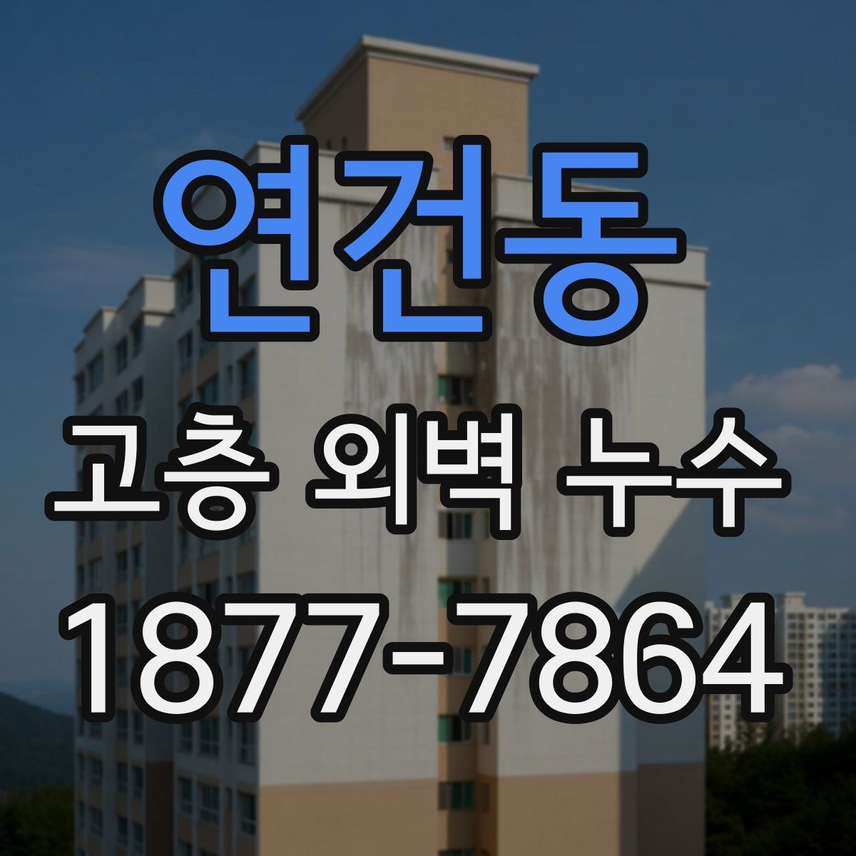 연건동 고층 외벽 누수