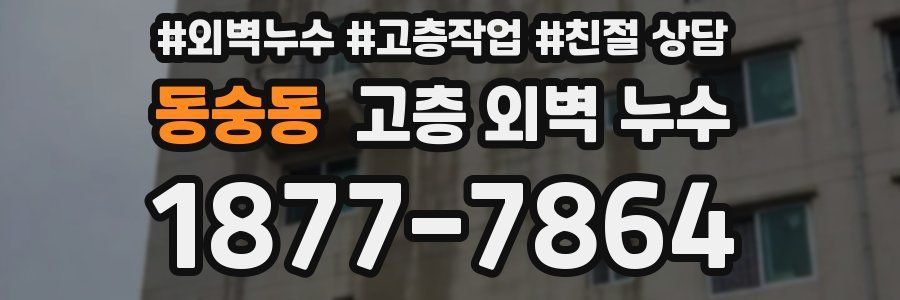 동숭동 고층 외벽 누수