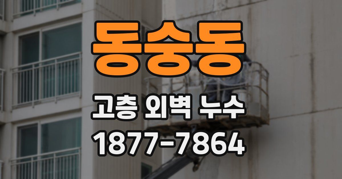 동숭동 고층 외벽 누수