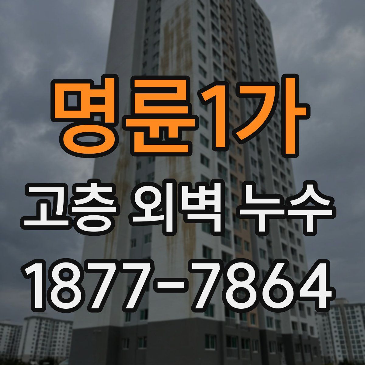 명륜1가 고층 외벽 누수