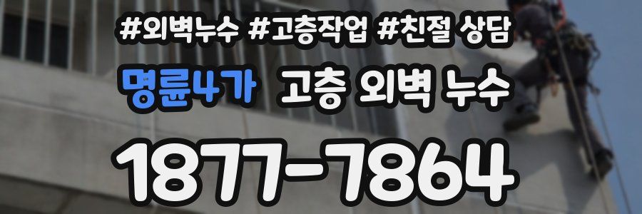 명륜4가 고층 외벽 누수