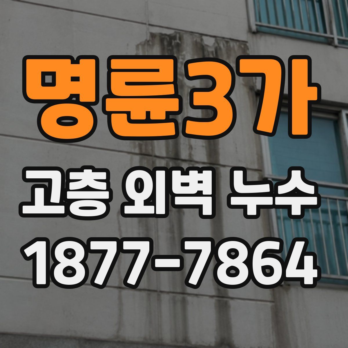 명륜3가 고층 외벽 누수