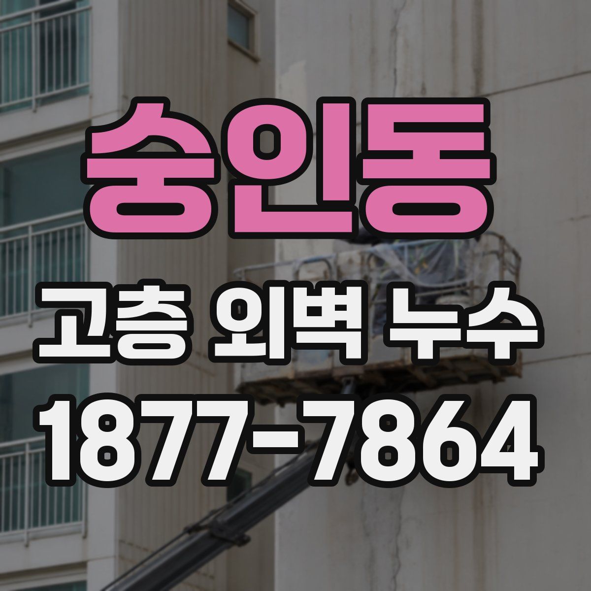 숭인동 고층 외벽 누수
