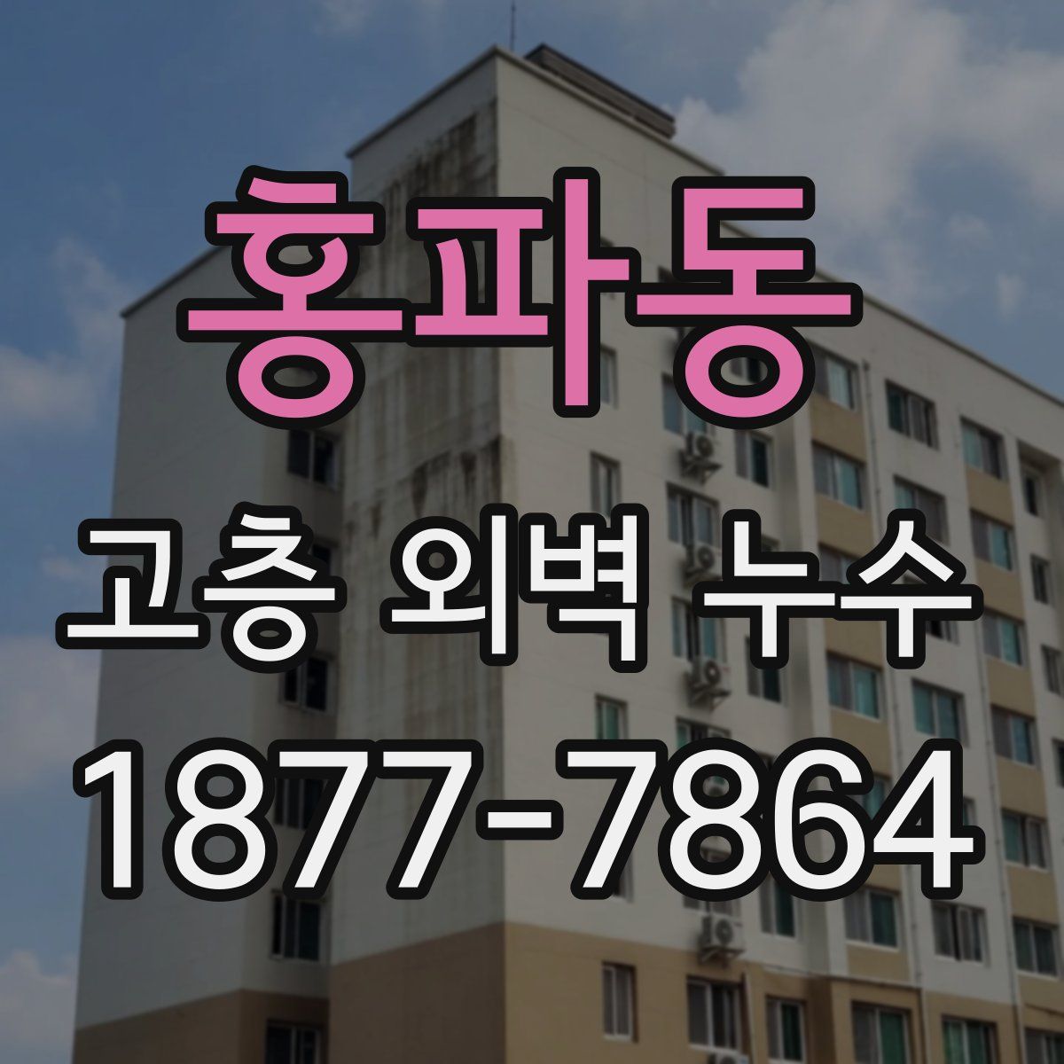 홍파동 고층 외벽 누수