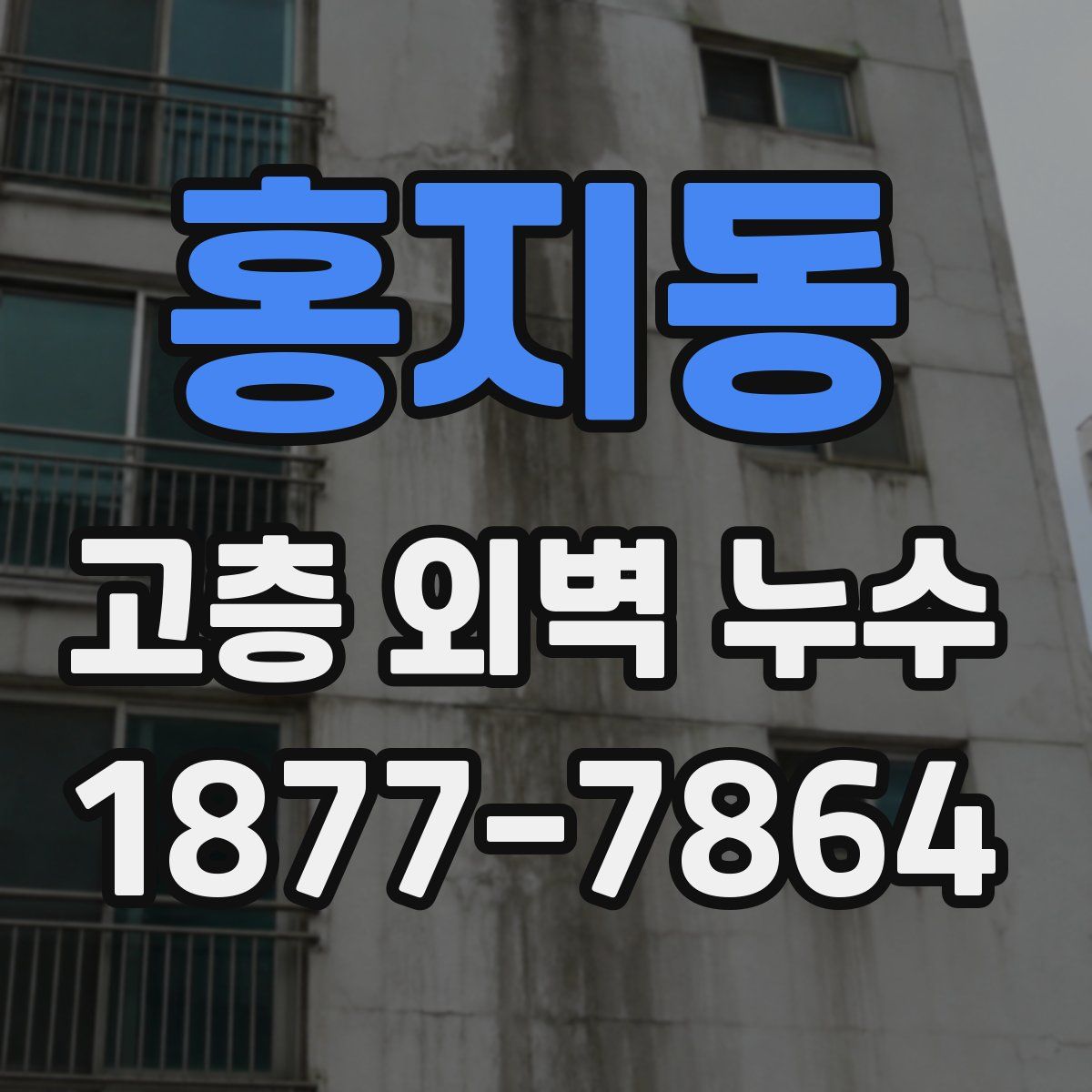 홍지동 고층 외벽 누수