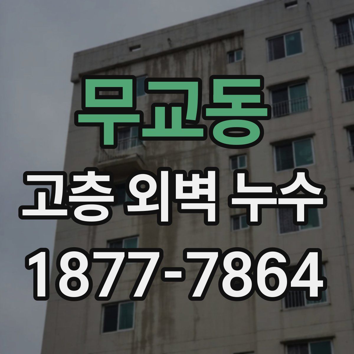 무교동 고층 외벽 누수