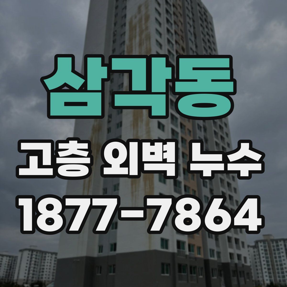 삼각동 고층 외벽 누수