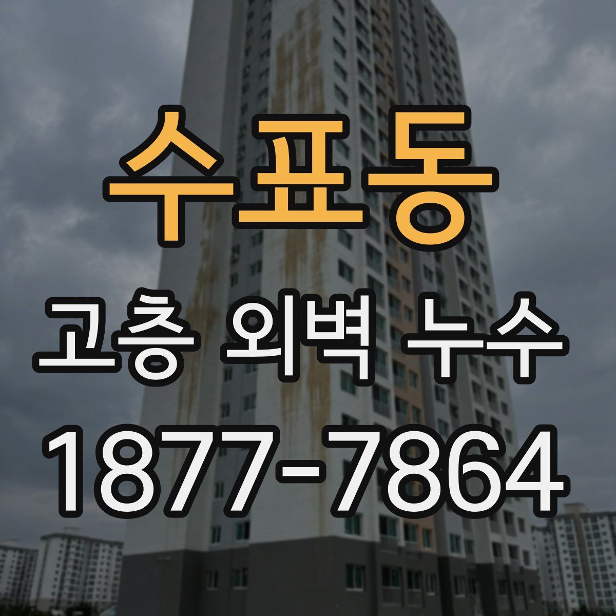 수표동 고층 외벽 누수