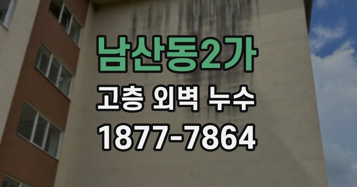 남산동2가 고층 외벽 누수