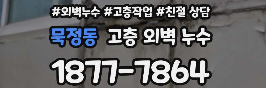 묵정동 고층 외벽 누수