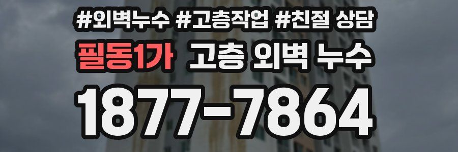필동1가 고층 외벽 누수