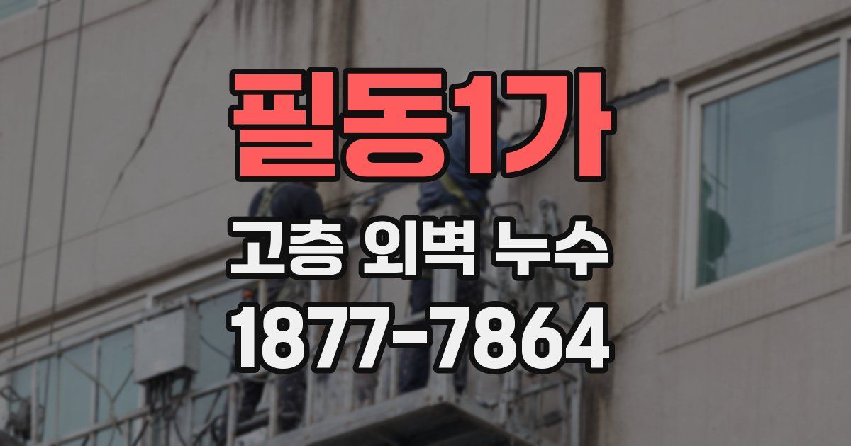 필동1가 고층 외벽 누수