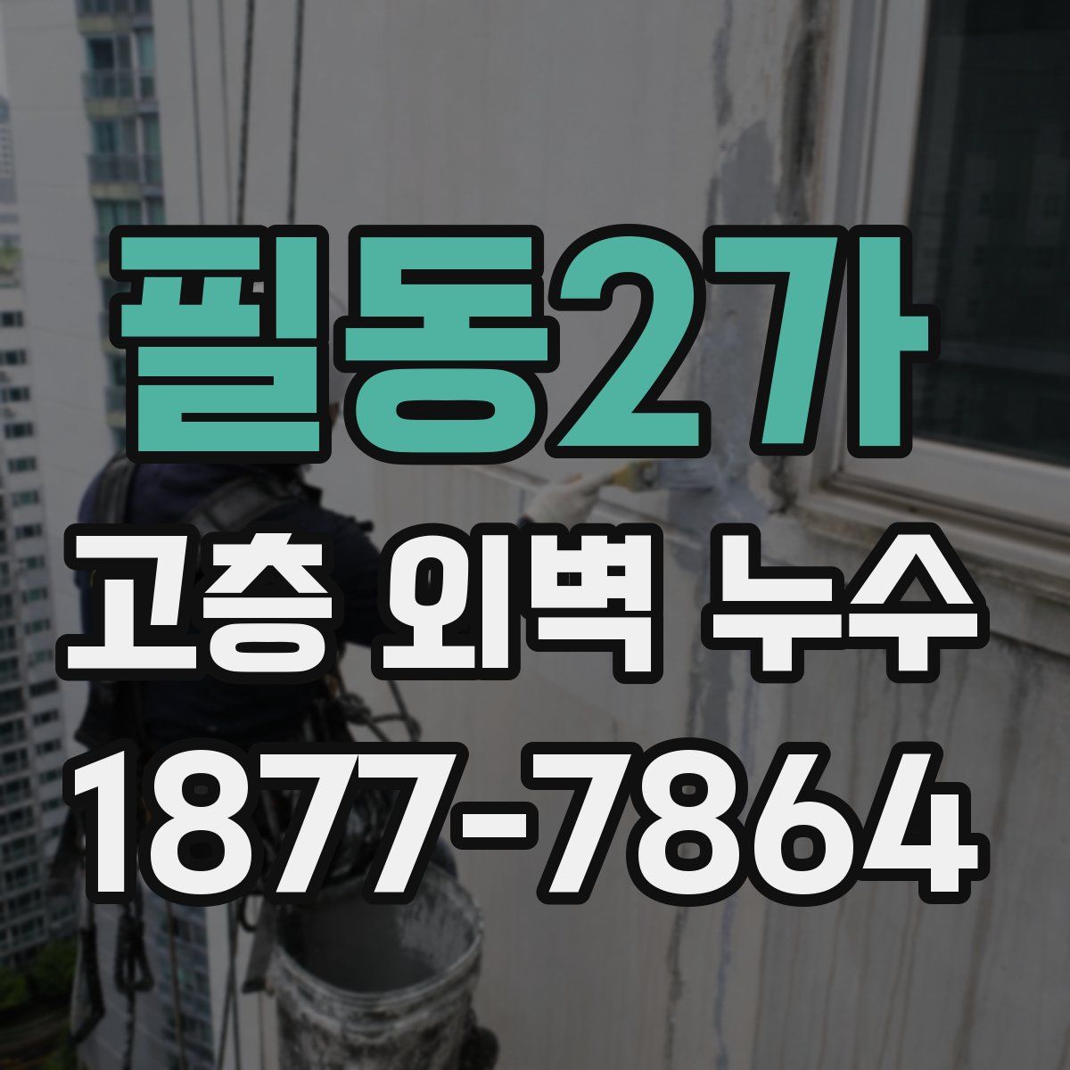 필동2가 고층 외벽 누수