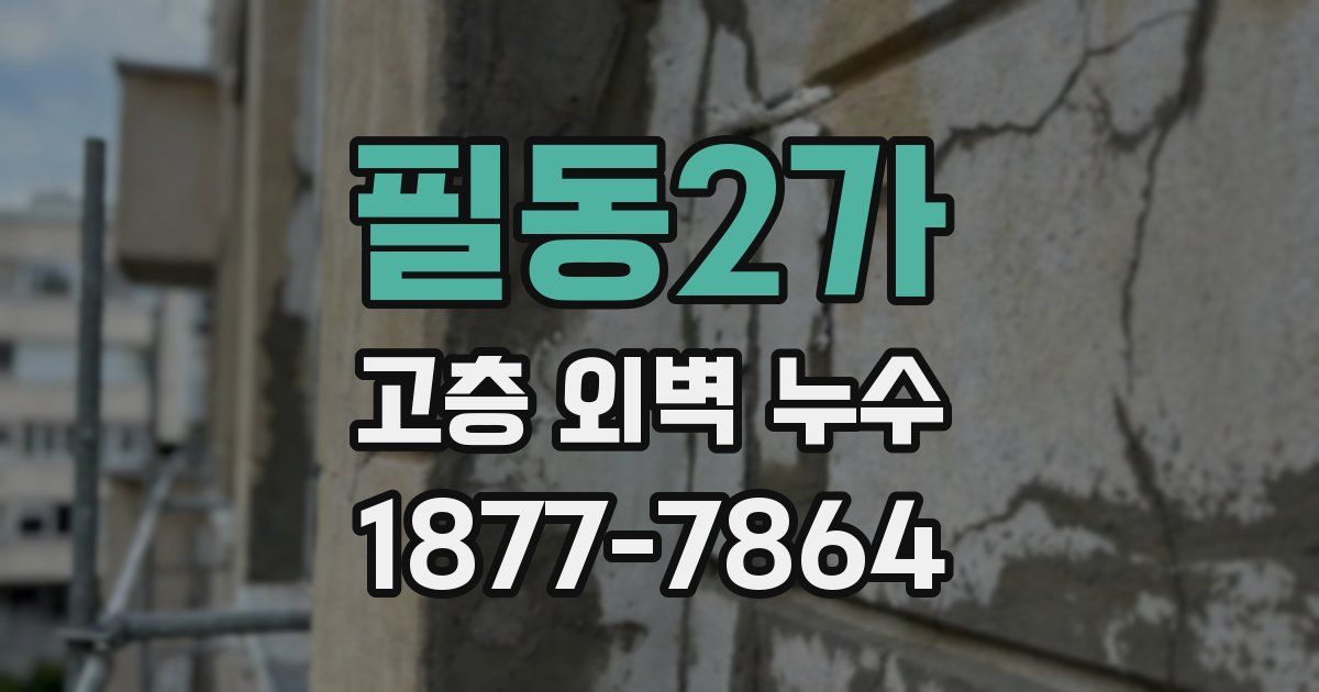 필동2가 고층 외벽 누수