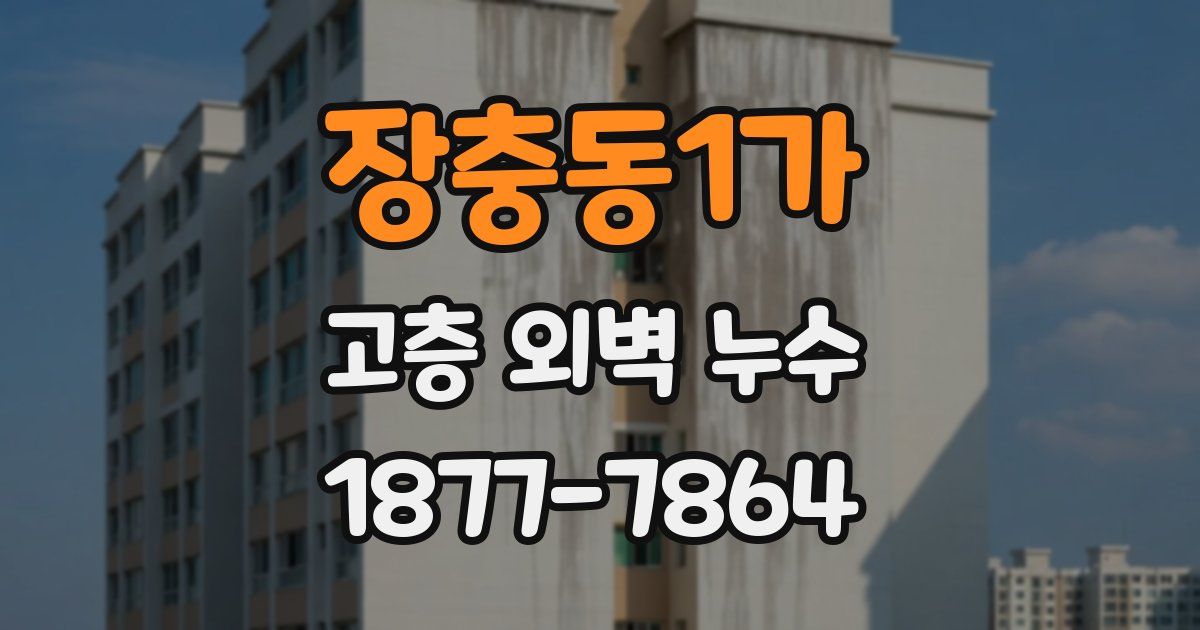 장충동1가 고층 외벽 누수