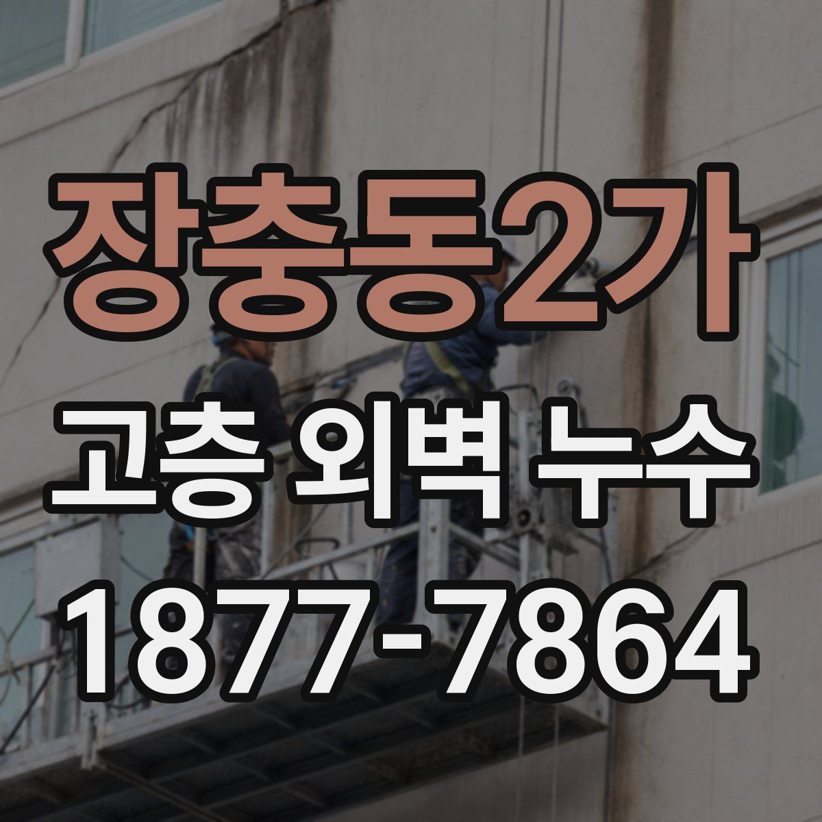 장충동2가 고층 외벽 누수