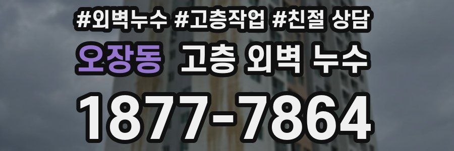 오장동 고층 외벽 누수