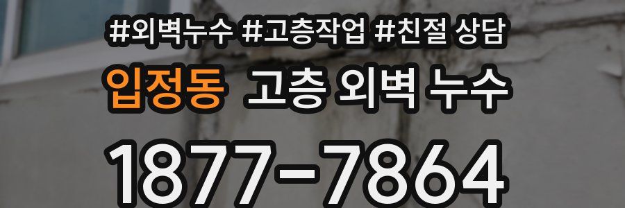 입정동 고층 외벽 누수