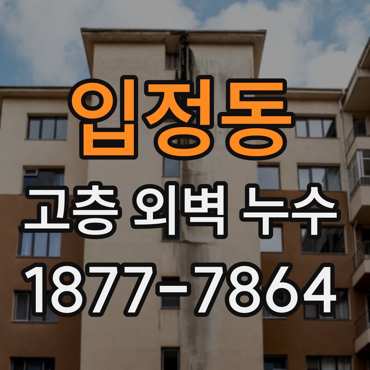 입정동 고층 외벽 누수
