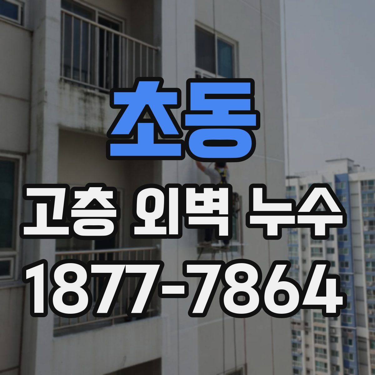 초동 고층 외벽 누수