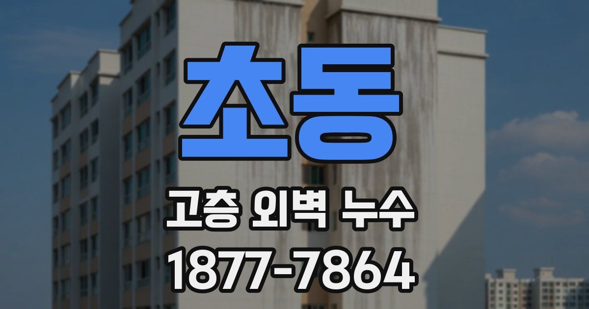 초동 고층 외벽 누수