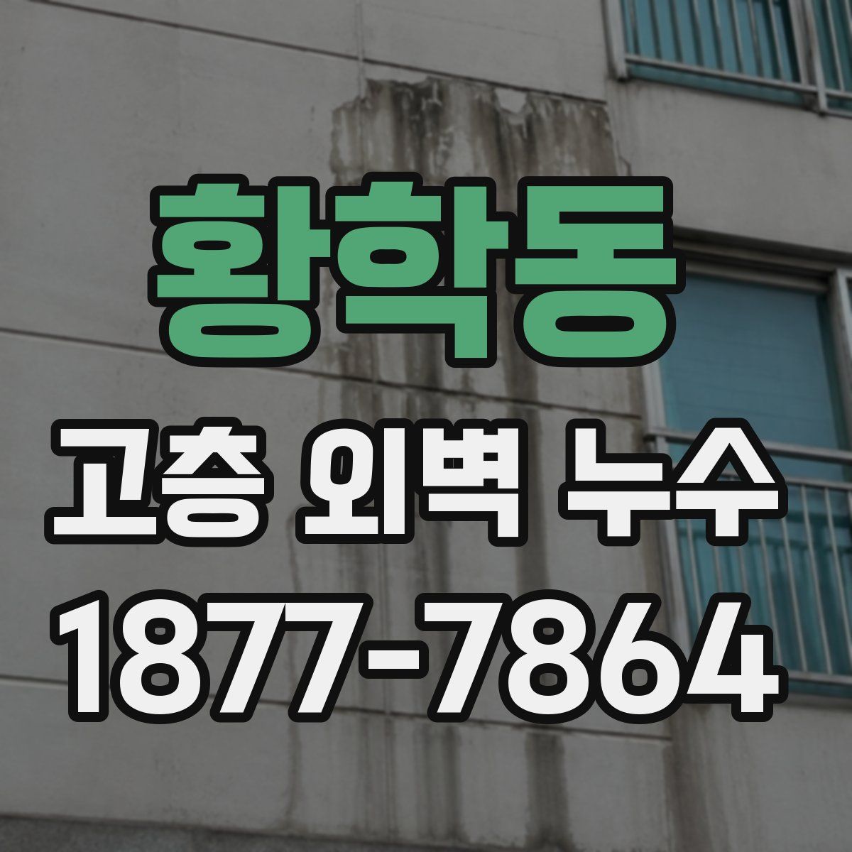 황학동 고층 외벽 누수