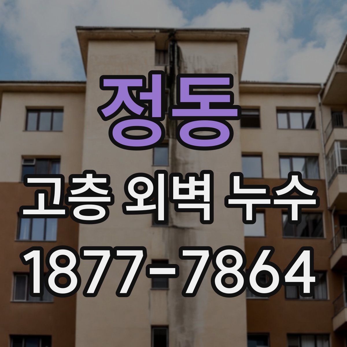 정동 고층 외벽 누수