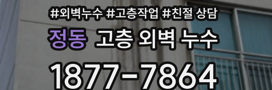 정동 고층 외벽 누수