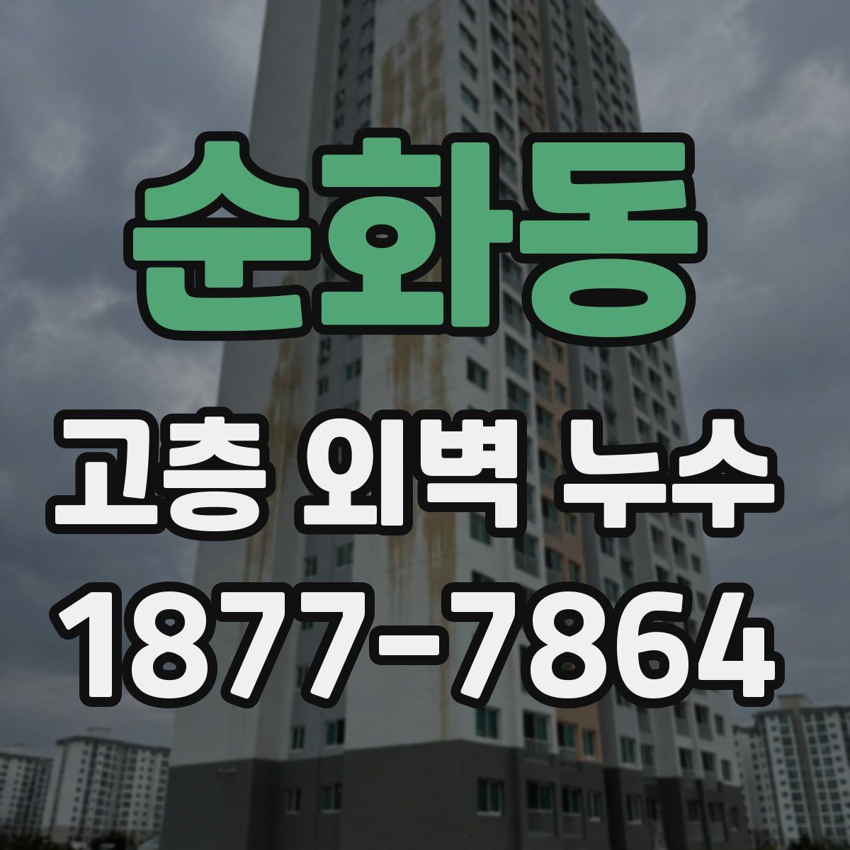 순화동 고층 외벽 누수