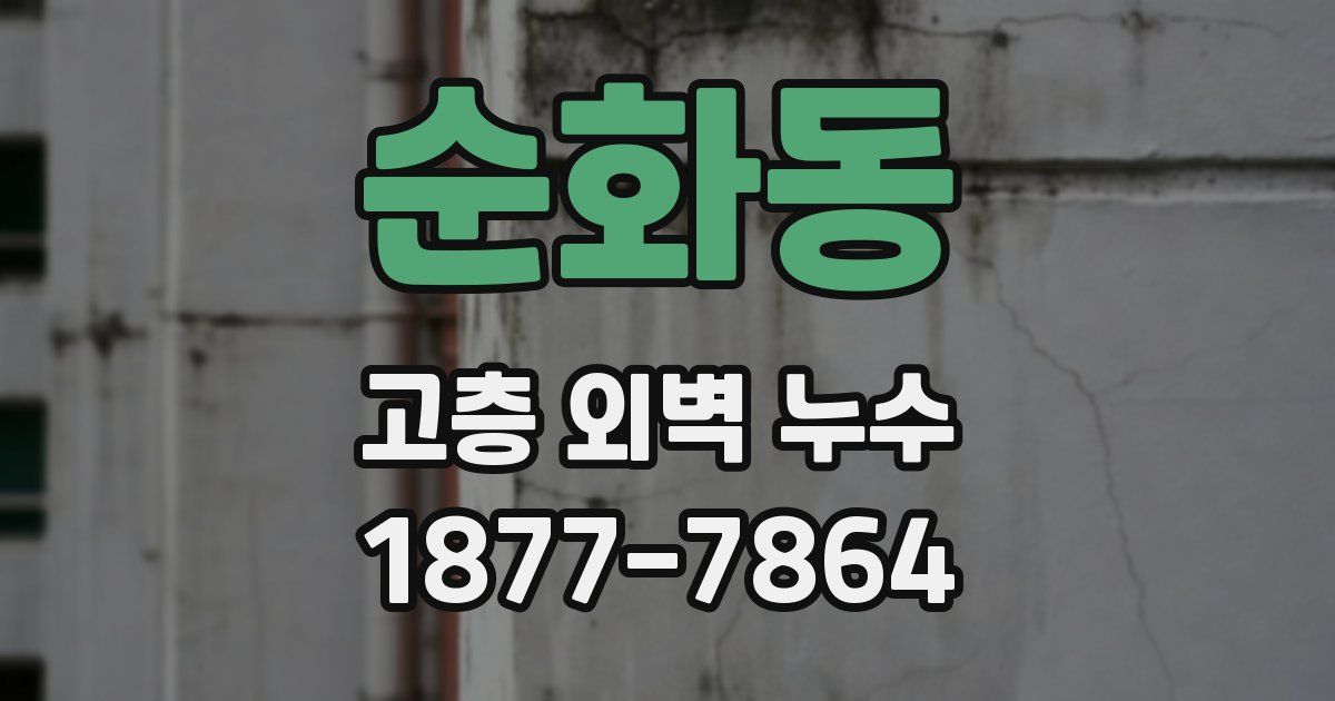 순화동 고층 외벽 누수