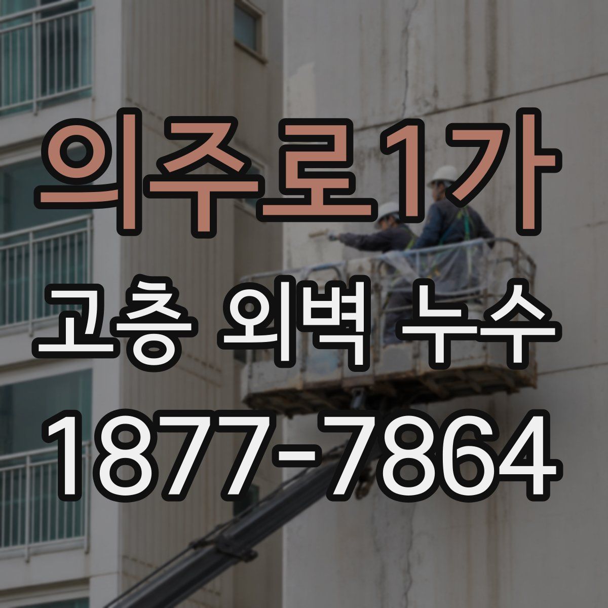 의주로1가 고층 외벽 누수
