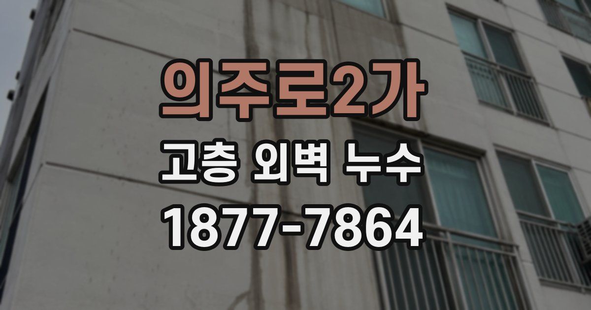 의주로2가 고층 외벽 누수