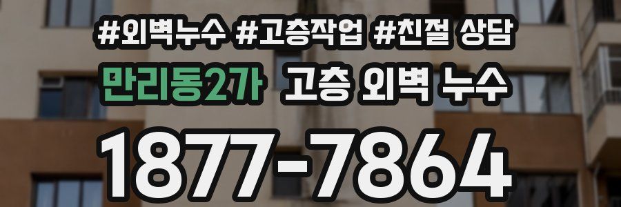 만리동2가 고층 외벽 누수