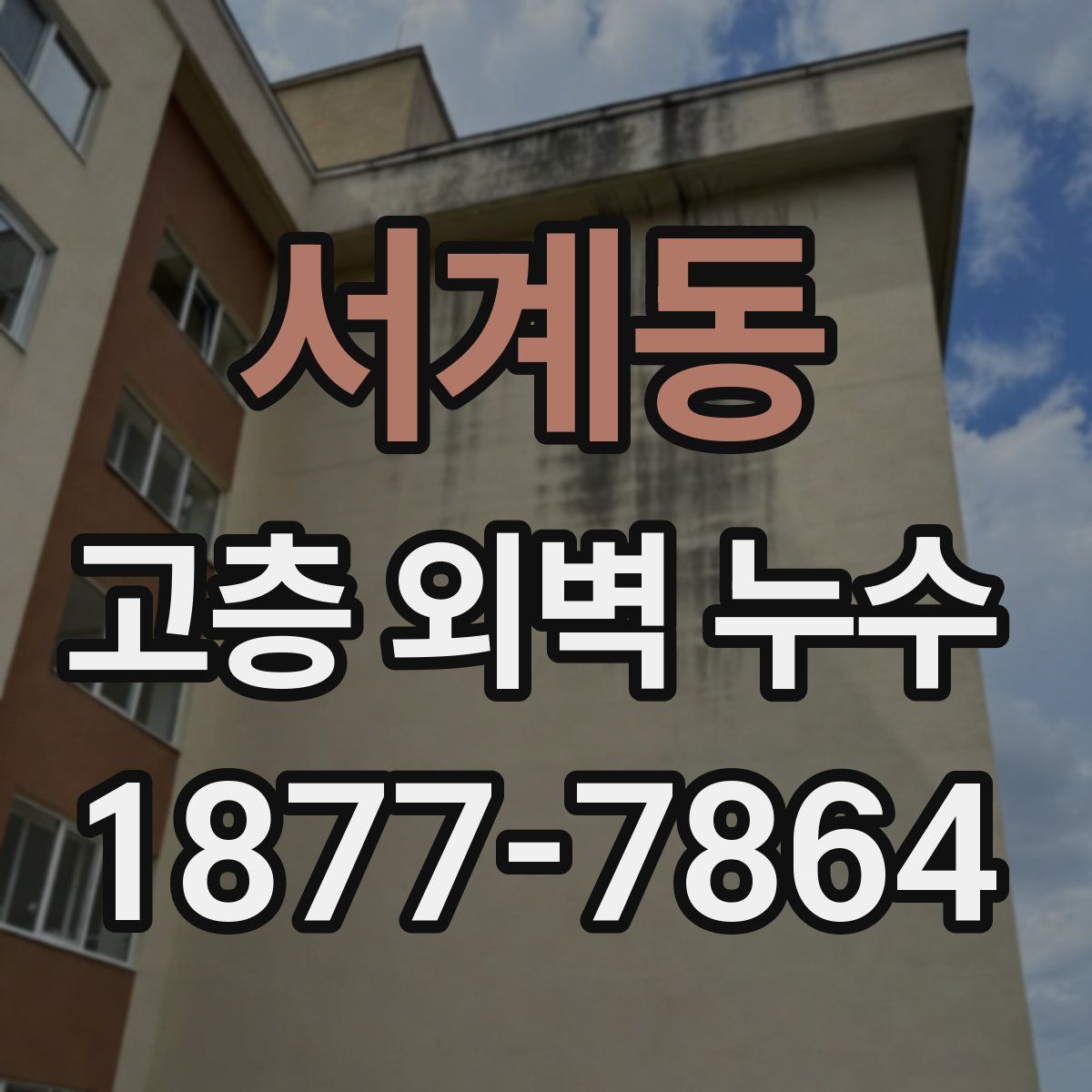 서계동 고층 외벽 누수