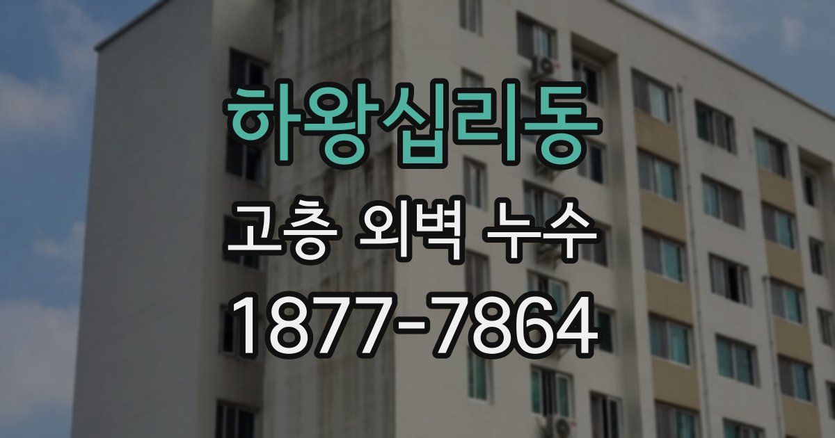 하왕십리동 고층 외벽 누수