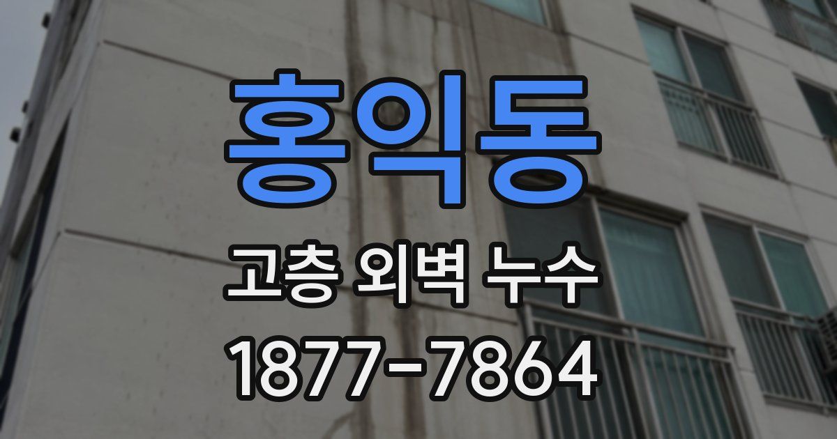홍익동 고층 외벽 누수