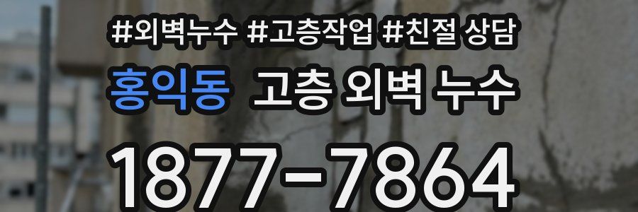 홍익동 고층 외벽 누수