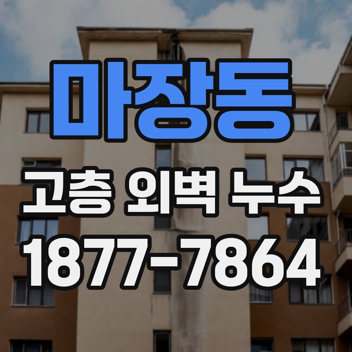 마장동 고층 외벽 누수