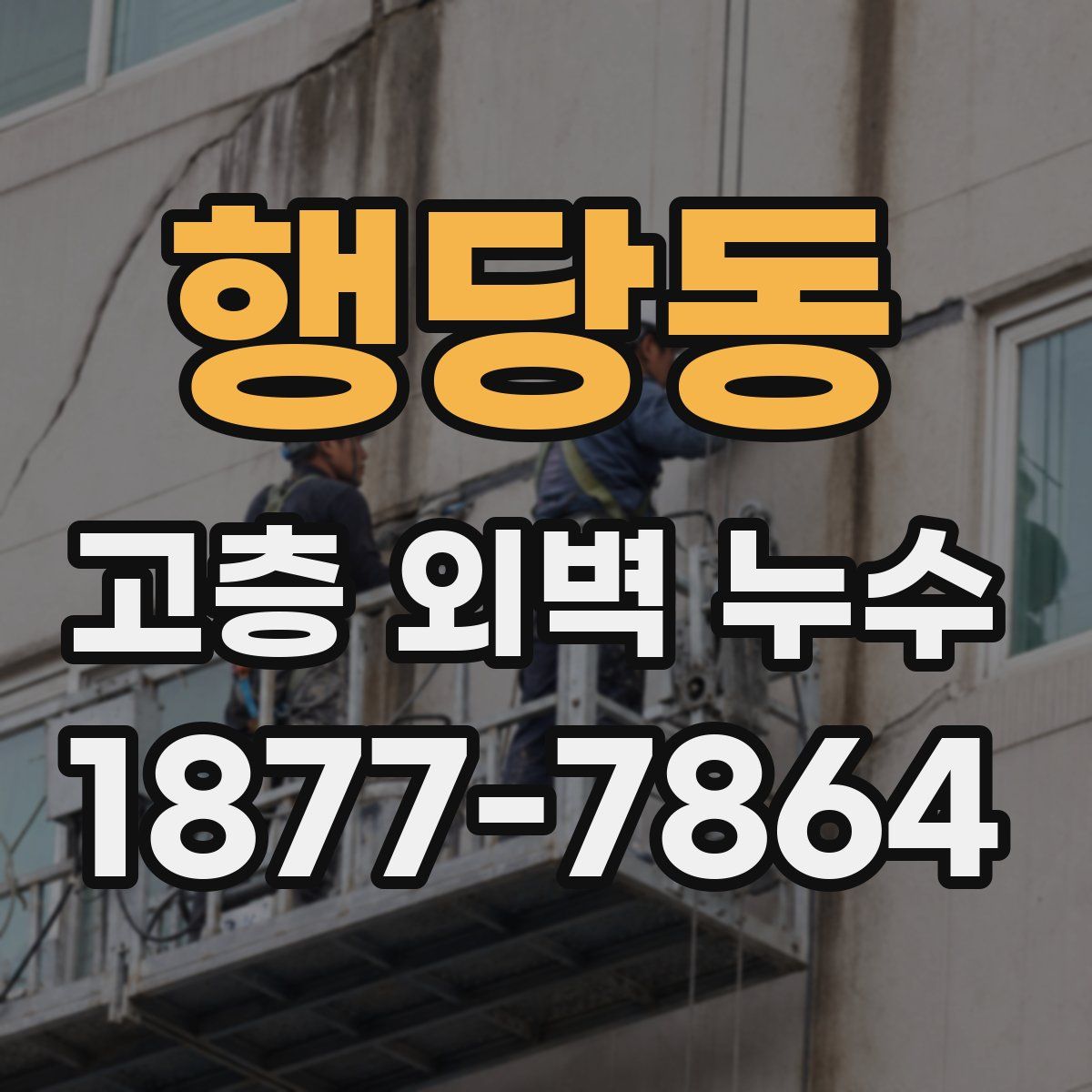 행당동 고층 외벽 누수