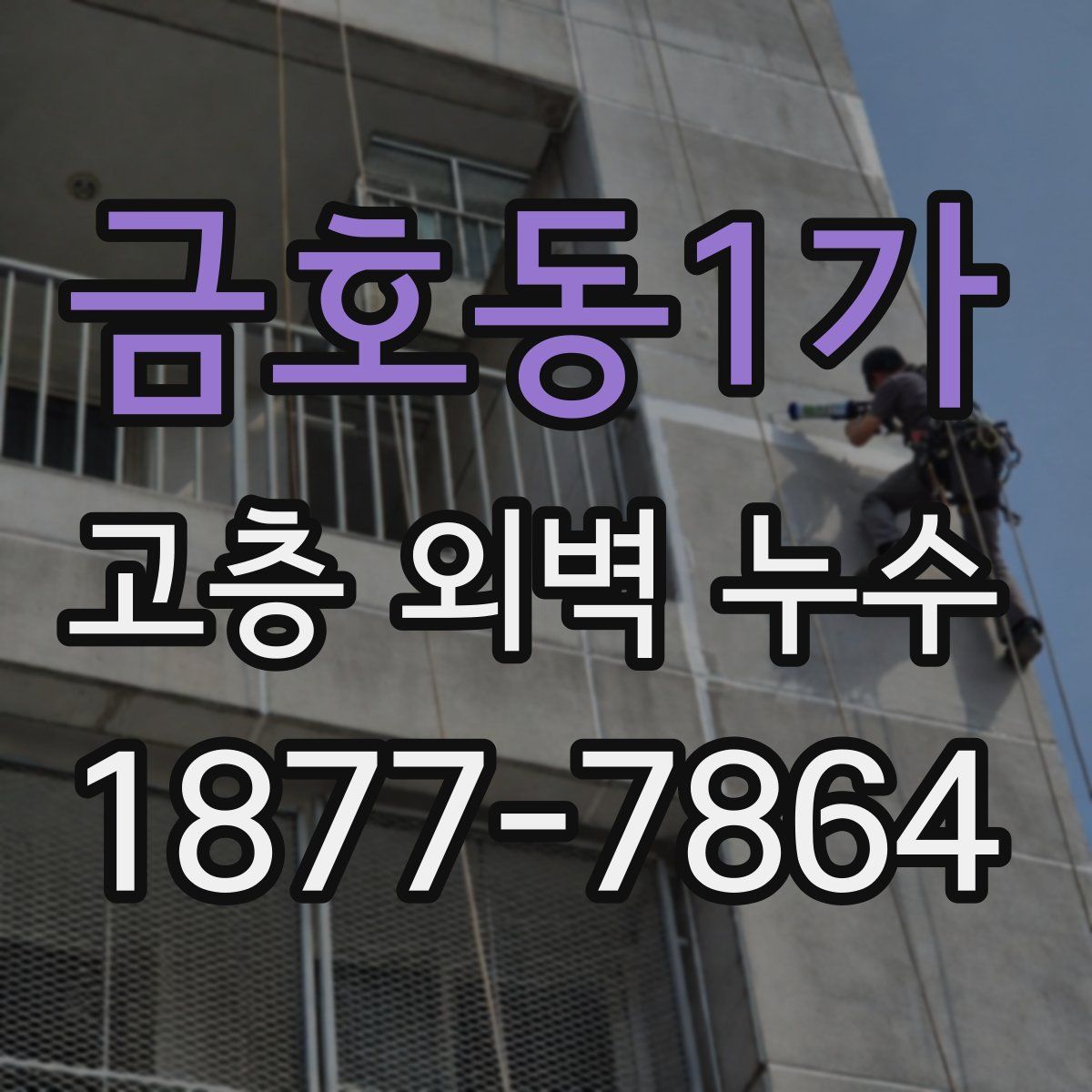 금호동1가 고층 외벽 누수