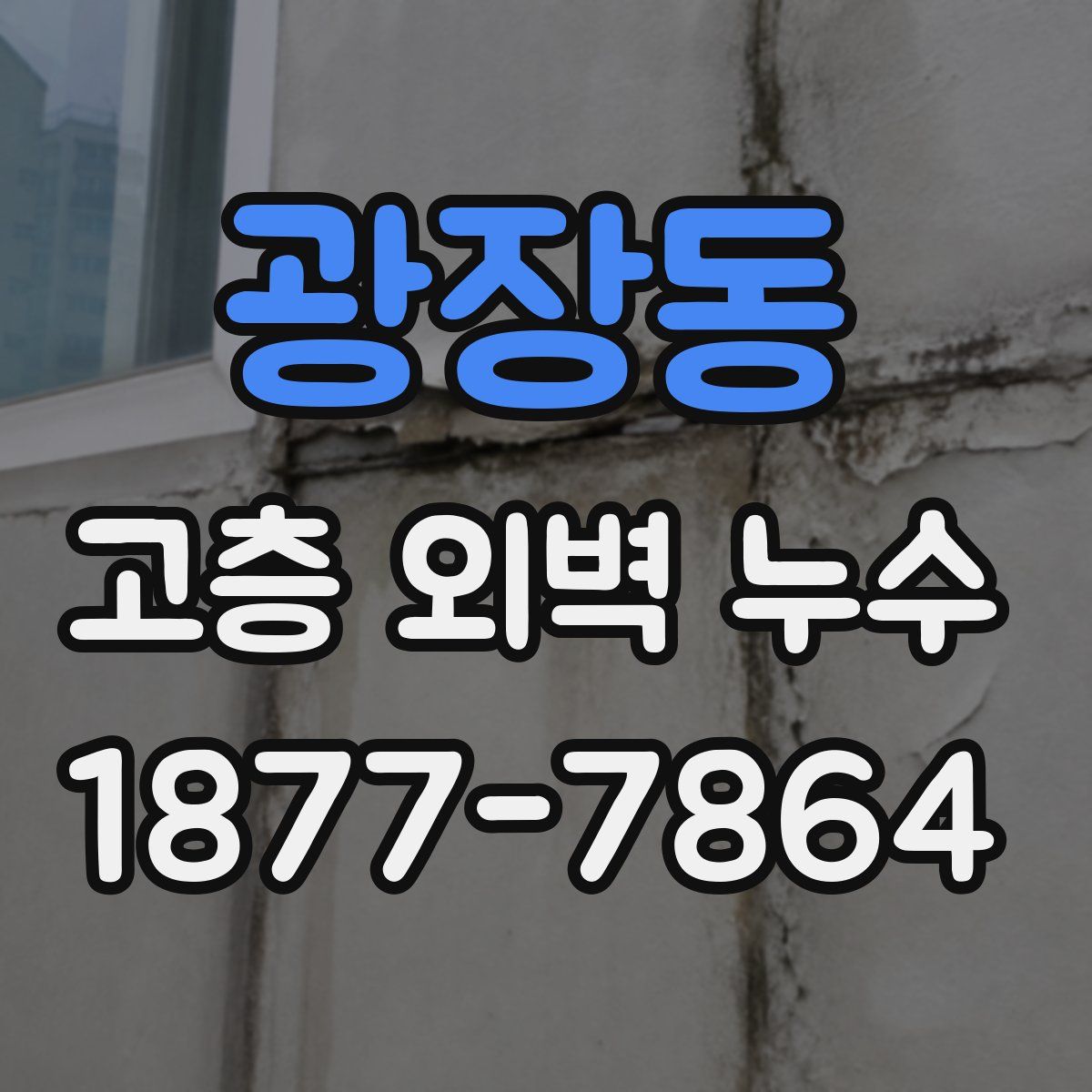 광장동 고층 외벽 누수