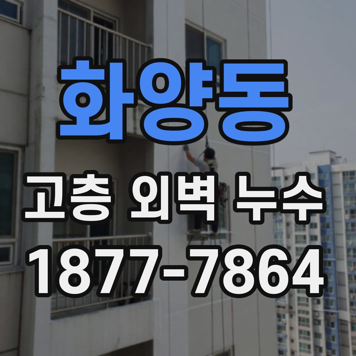 화양동 고층 외벽 누수