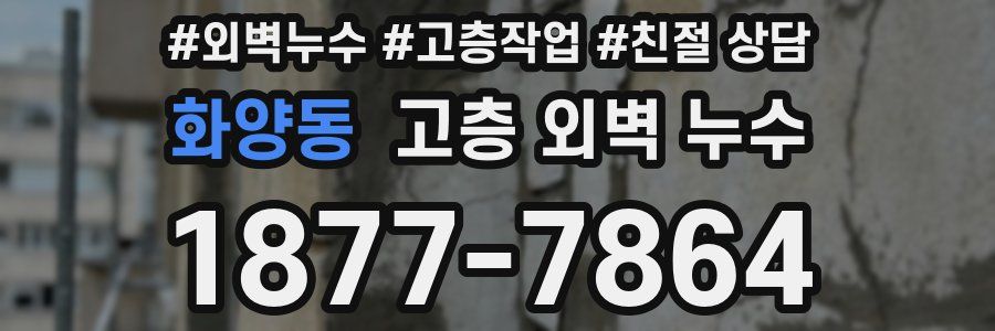 화양동 고층 외벽 누수