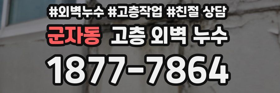 군자동 고층 외벽 누수