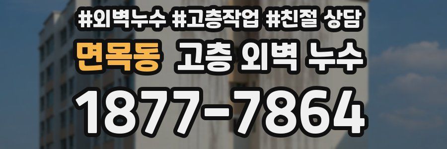 면목동 고층 외벽 누수